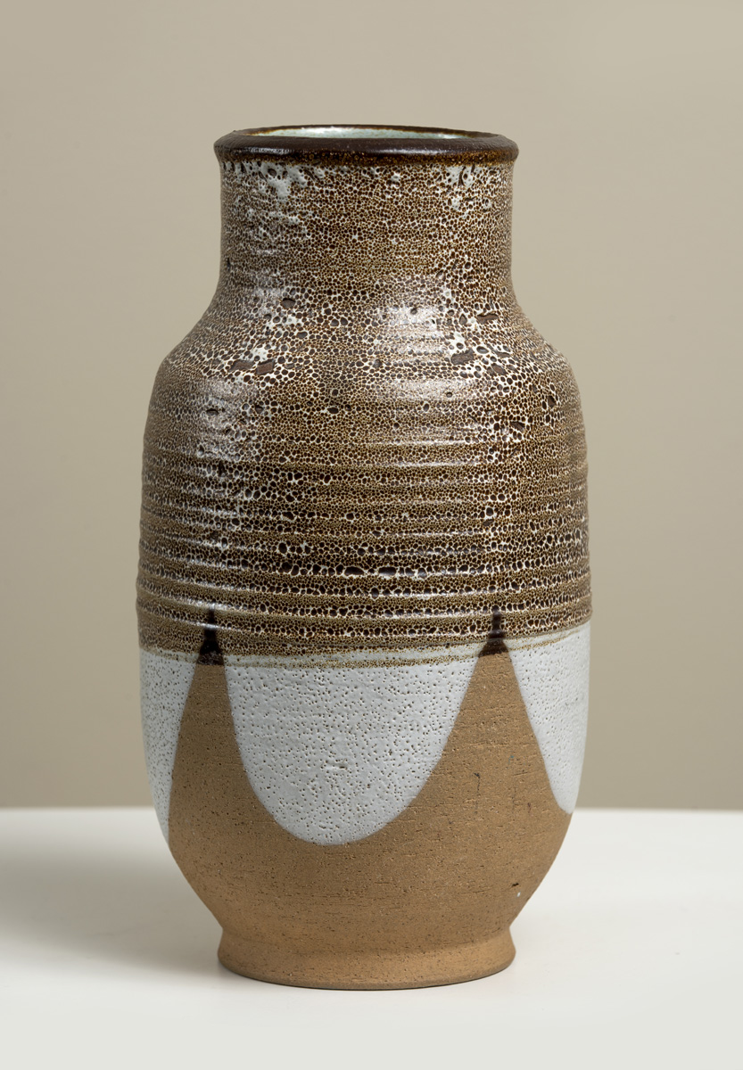 Brown Crackled Vase  Image